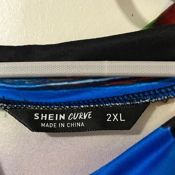 SHEIN Slayer Plus size Women Bodycon dress Fluid Print size 2XL - Picture 9 of 16